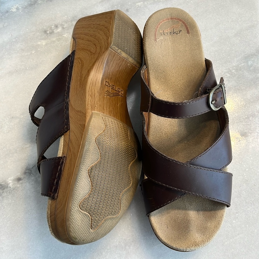 Dansko brown leather sandals